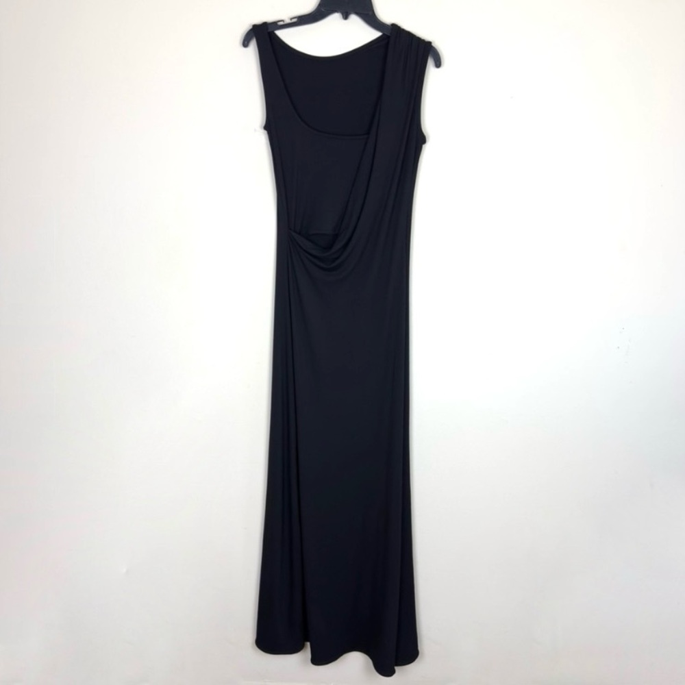 Marcella NYC Laurel Gown Dress Black European Jersey High Stretch Small - Picture 9 of 15